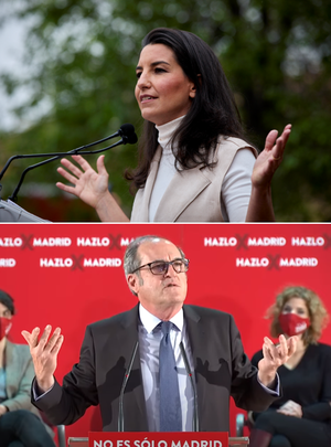 Rocío Monasterio (Vox) y Ángel Gabilondo (PSOE) / Telemadrid.es