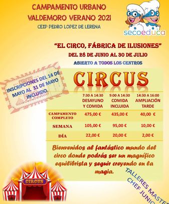 Campamento urbano centrado en el mundo del circo / SECOEDUCA