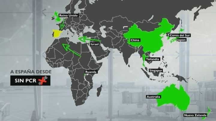 Japón, Australia, Israel, Nueva Zelanda, Ruanda, Singapur, Corea del Sur, Tailandia y China podrán entrar a España sin tener que acreditar causas del viaje. / Madrid Directo