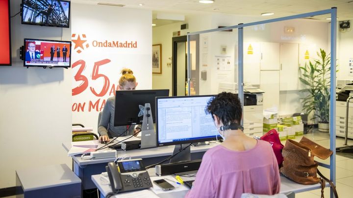 Redacción de Onda Madrid. / Comunicación Telemadrid