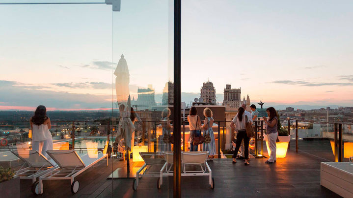 Vistas desde la azotea del hotel Emperador, Madrid / Web hotel Emperador