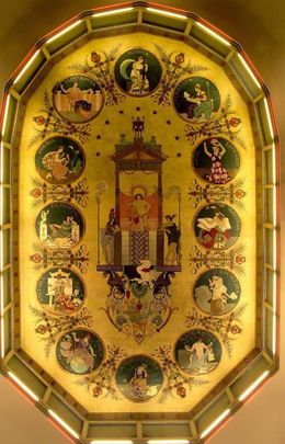 Techo del Ateneo de Madrid / MADRID SINGULAR