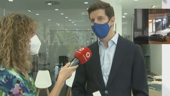 Juan Carlos Mora, dueño de la óptica atracada en Pinar de Chamartín / TELEMADRID