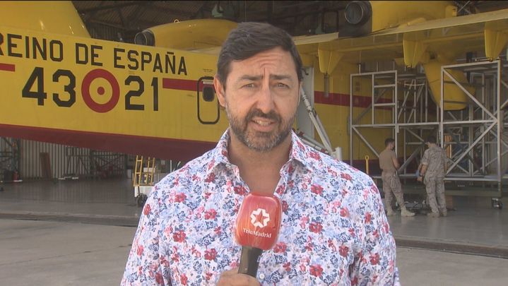 El papel del Ejército del Aire es fundamental para combatir los grandes fuegos / Telemadrid