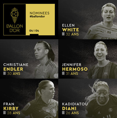 Candidatas al Balón de Oro / @francefootball