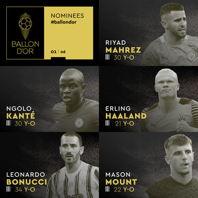 Candidatos al Balón de Oro / @francefootball