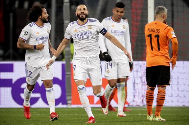 Benzema ante el Shakhtar / EFE