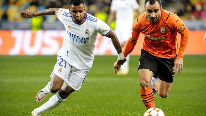 Rodrygo ante el Shakhtar / EFE