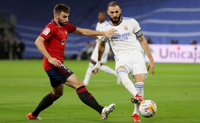Benzema ante Osasuna / EFE
