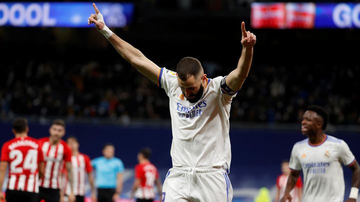 Benzema ante el Athletic de Bilbao / EFE