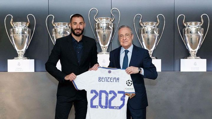 Benzema y Florentino Pérez / REAL MADFRID