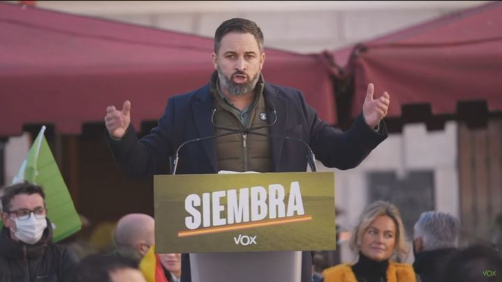 El líder de Vox, Santiago Abascal / TELEMADRID