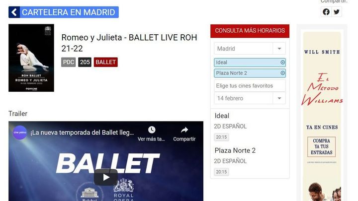 Yelmos cines Romeo y Julieta / REDACCIÓN