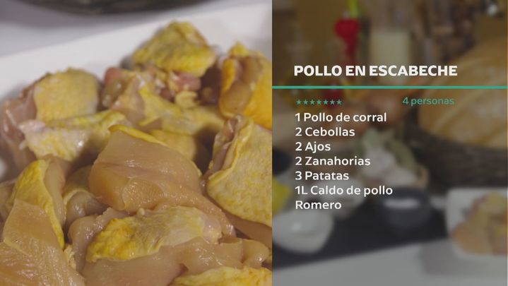 Receta de pollo en escabeche
