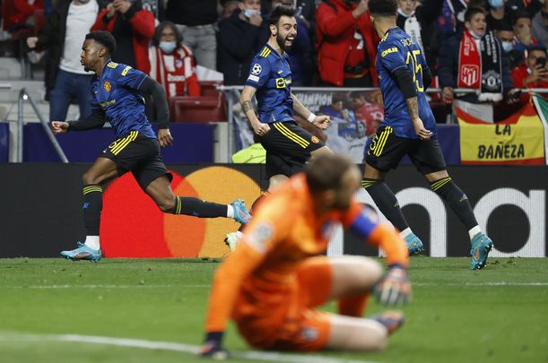 Elanga empata ante el Atlético de Madrid / EFE