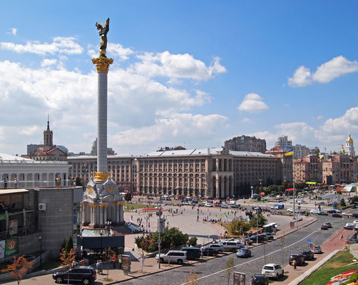 Monumento a la Independencia en el Maidan de Kiev / TIIA MONTO