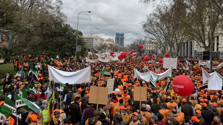 Manifestación agraria / TWITTER