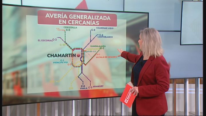 Cercanías Madrid, bloqueada por una vería general / TELEMADRID