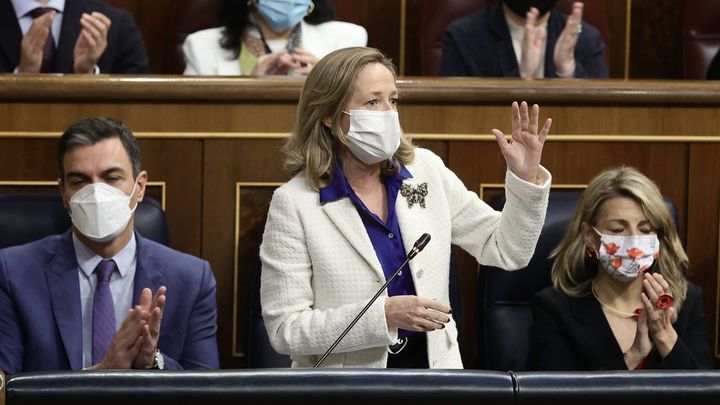 La vicepresidenta primera y ministra de Asuntos Económicos y Transformación Digital, Nadia Calviño / EUROPA PRESS