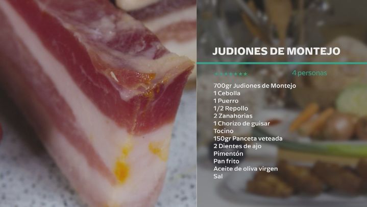 Receta de judiones de Montejo