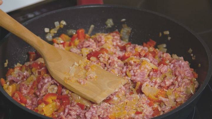 Receta de calabaza al horno rellena de carne