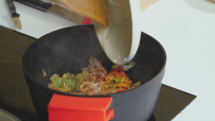 Receta de arroz de gambones y chipirones