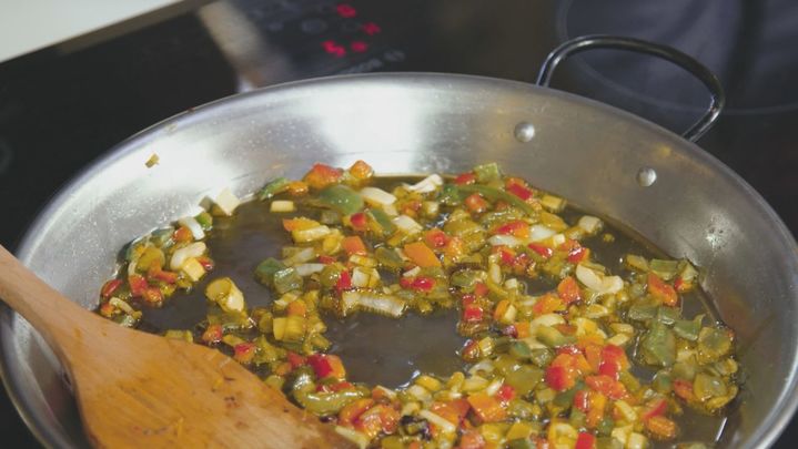 Receta de arroz de gambones y chipirones