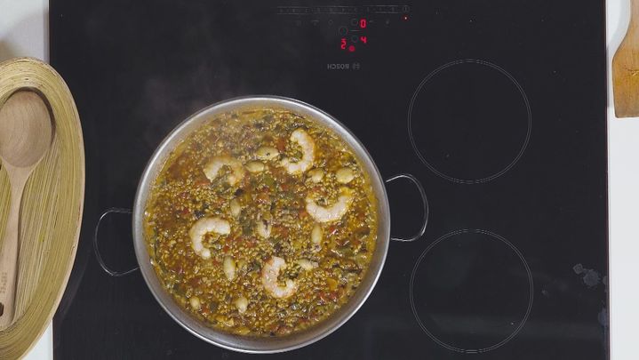 Receta de arroz de gambones y chipirones