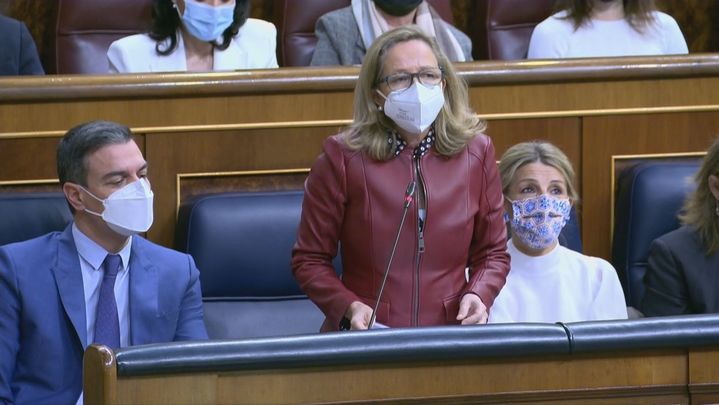 La vicepresidenta primera, Nadia Calviño / TELEMADRID