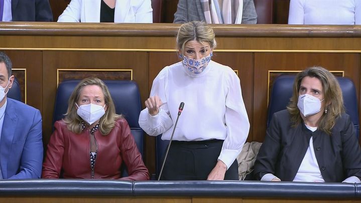 La ministra de Trabajo, Yolanda Díaz / TELEMADRID