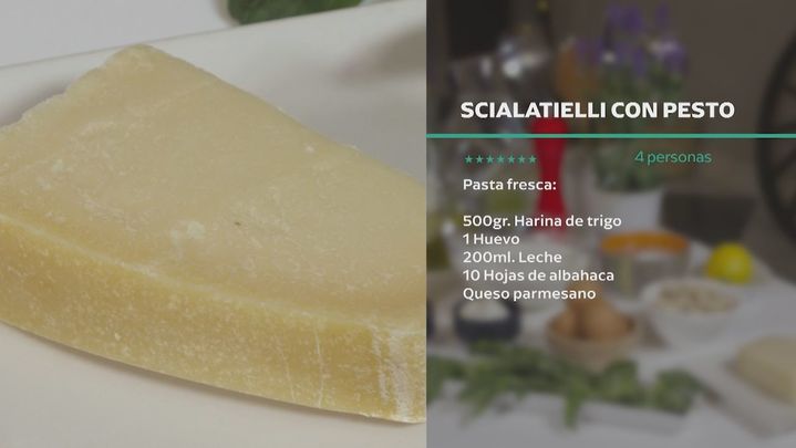 Receta de scialatielli con pesto
