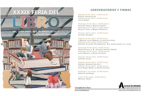 Programación de la Feria del Libro de Alcalá de Henares / AYTO ALCALÁ DE HENARES