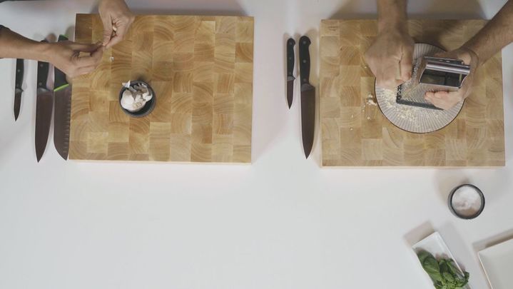 Receta de scialatielli con pesto