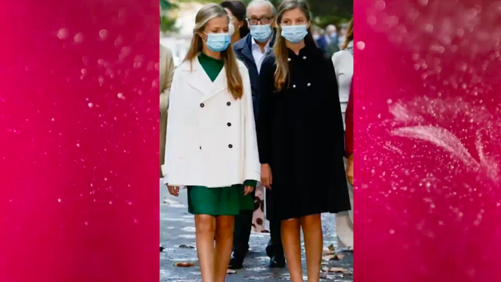 La Princesa Leonor con una chaqueta de su madre / Telemadrid