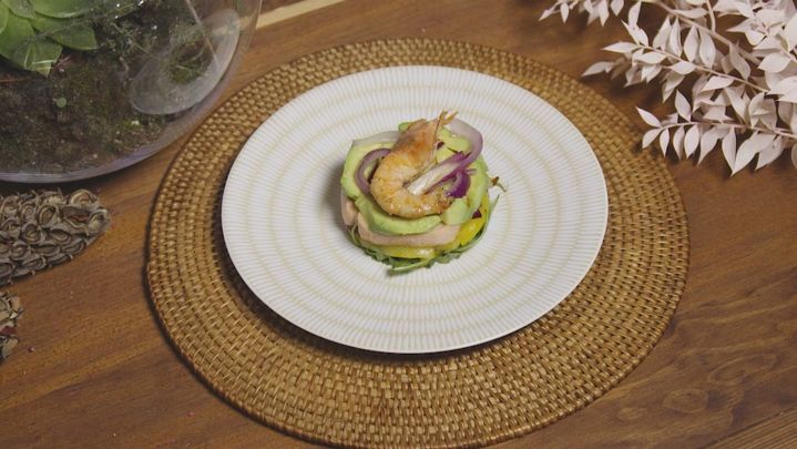 Receta de falso ceviche de salmón y langostinos