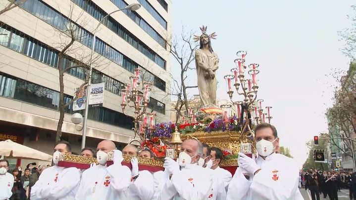 El Divino Cautivo en su estación de penitencia / TELEMADRID