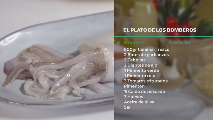 Receta del plato de los bomberos
