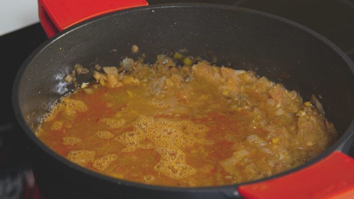 Receta de lomos de rape con carabineros