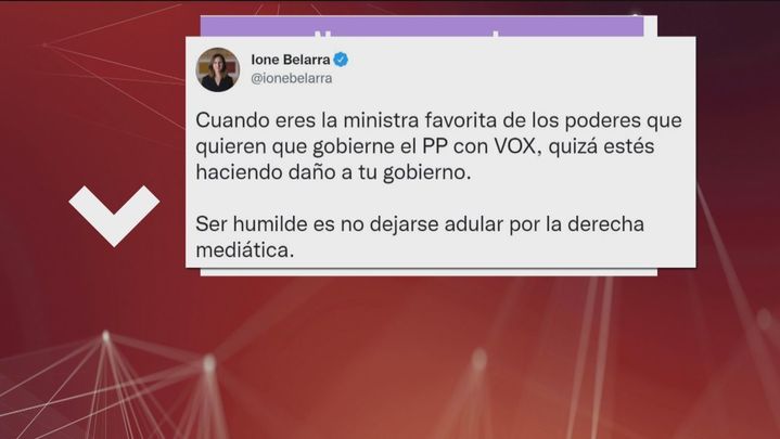 Tweet de Ione Belarra sobre Margarita Robles / REDACCIÓN