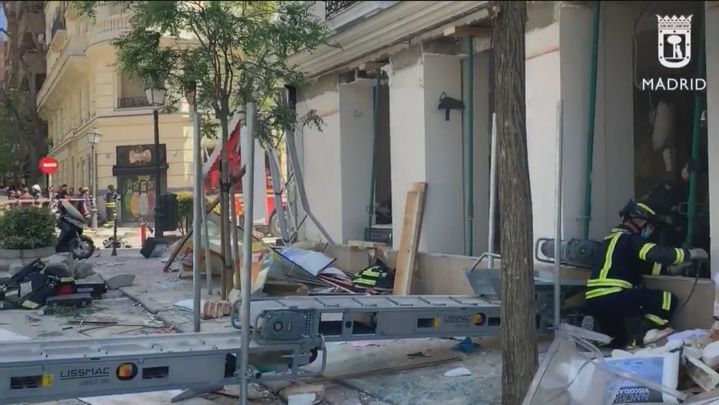 Zona de la explosión de la calle General Pardiñas / REDACCIÓN