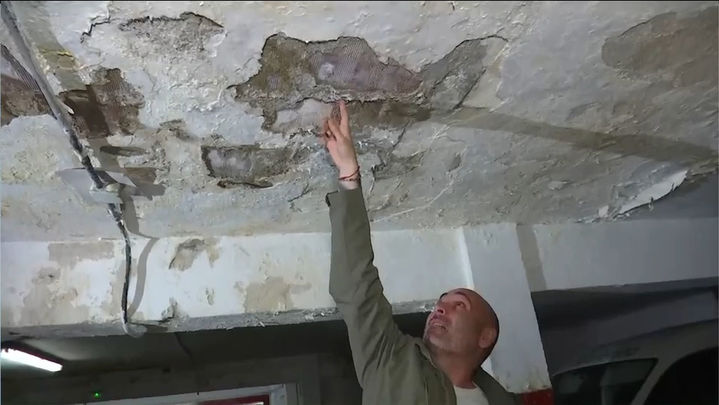 Goteras en un párking de Alcorcón / MADRID DIRECTO