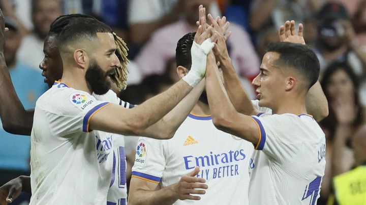 Benzema y Lucas Vázquez / EFE