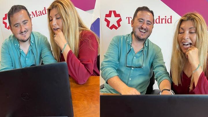 Paloma y Miguel durante varios momentos del Encuentro Digital / Telemadrid