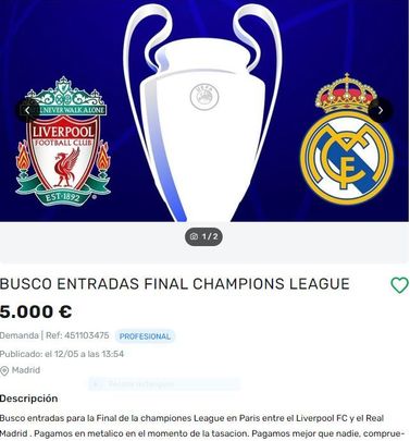 Entradas en reventa / MIL ANUNCIOS