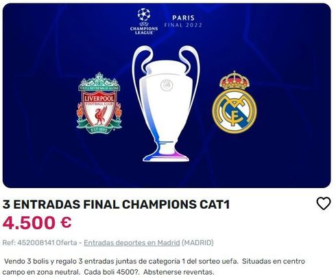 Reventa de entradas / MIL ANUNCIOS