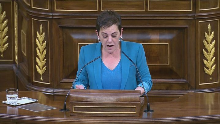 Mertxe Aizpurua Arzallus portavoz del grupo parlamentario de Euskal Herria Bildu / TELEMADRID