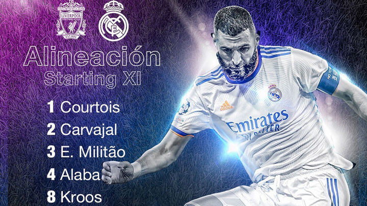 Once inicial del Real Madrid en la final de la Champions / Real Madrid web