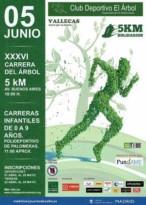 Cartel de la Carrera del Árbol de Vallecas / FRAVM