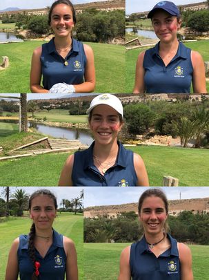 Cinco integrantes del equipo de Madrid de golf / @Fedgolfmadrid