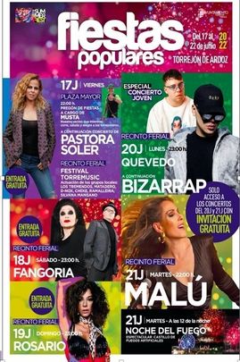 Cartel de las fiestas populares de Torrejón / EUROPA PRESS